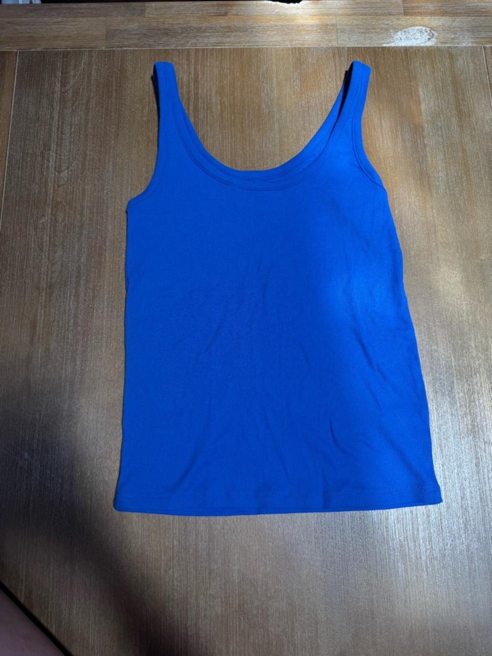Old Navy Women's Ribbed Scoop Tank - Blue